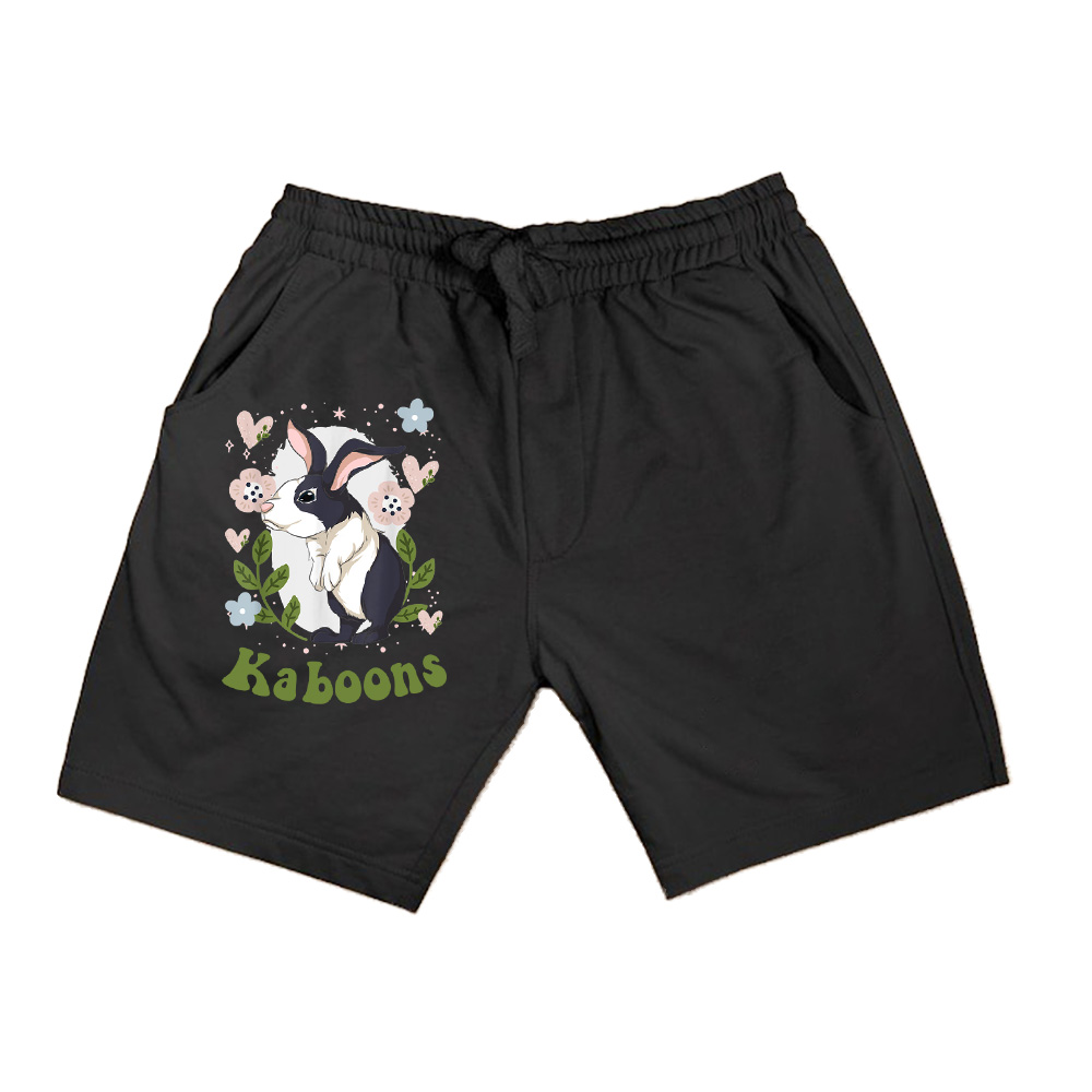 Floral Cute Animal Lover Flowers Bunny Vintage Rabbit Shorts