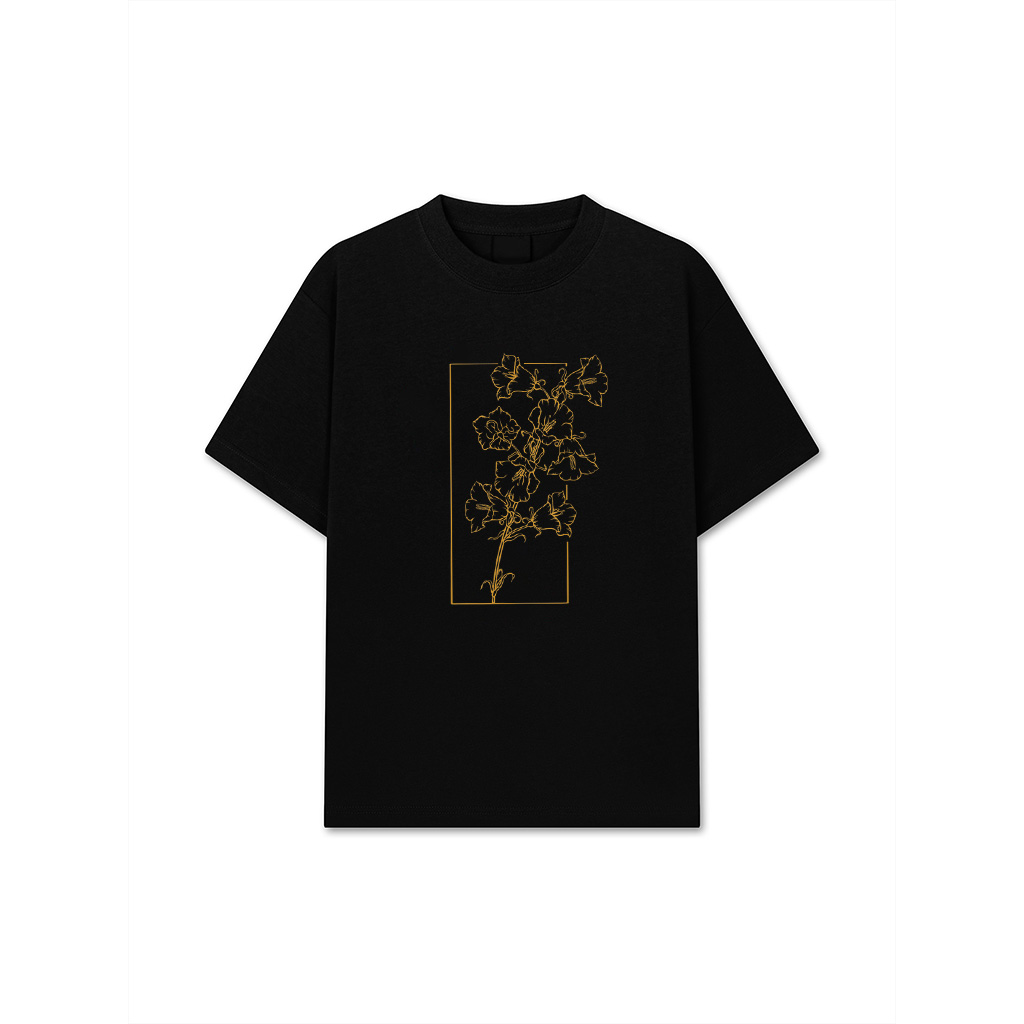Floral Line Art Flower Bellflower Wildflower T-Shirt