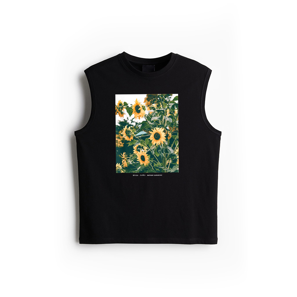 Floral Sunflower Streetwear Aesthetic Fashion Graphic Tank Top