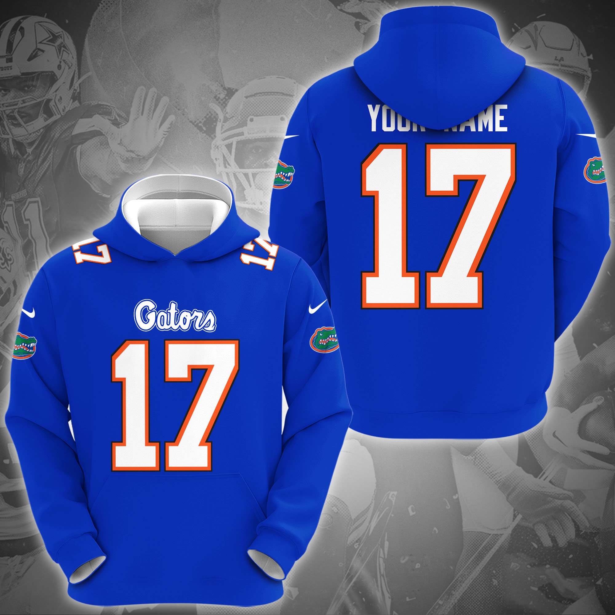 Florida Gators Hoodie Custom Name And Number, Sport Gifts For Fan
