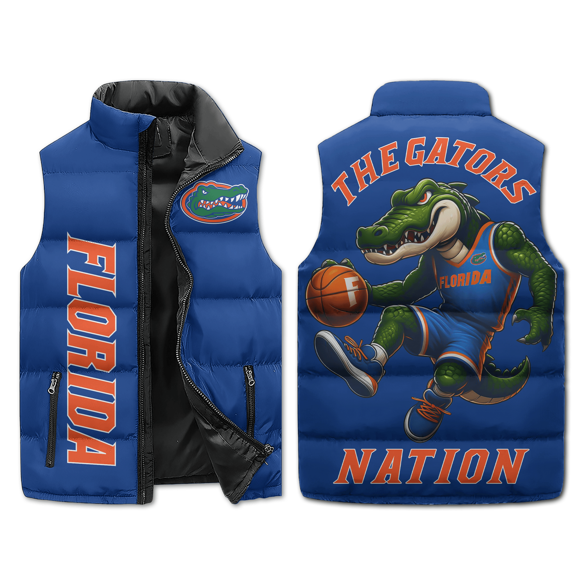Florida Gators NCAA Sleeveless Puffer Jacket