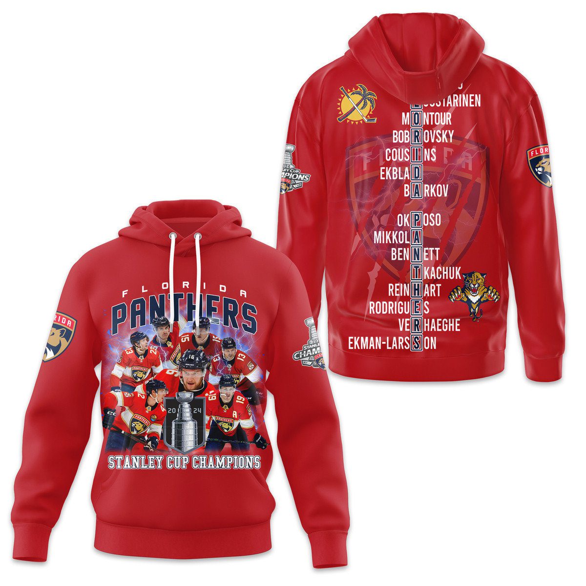 Florida Panthers 2024 Stanley Cup Champions Unisex Hoodie 