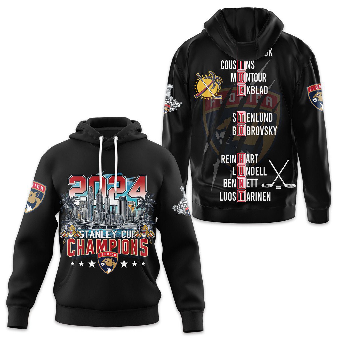 Florida Panthers 2024 Stanley Cup Champions Unisex Hoodie 
