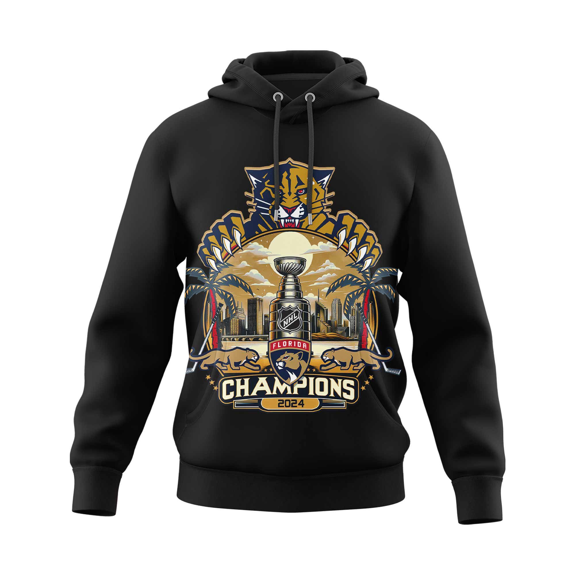 Florida Panthers 2024 Stanley Cup Champions Unisex Hoodie 