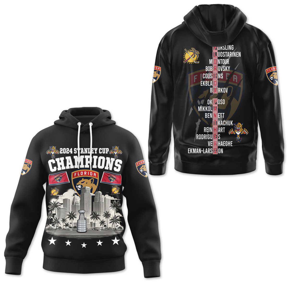 Florida Panthers 2024 Stanley Cup Champions Unisex Hoodie 
