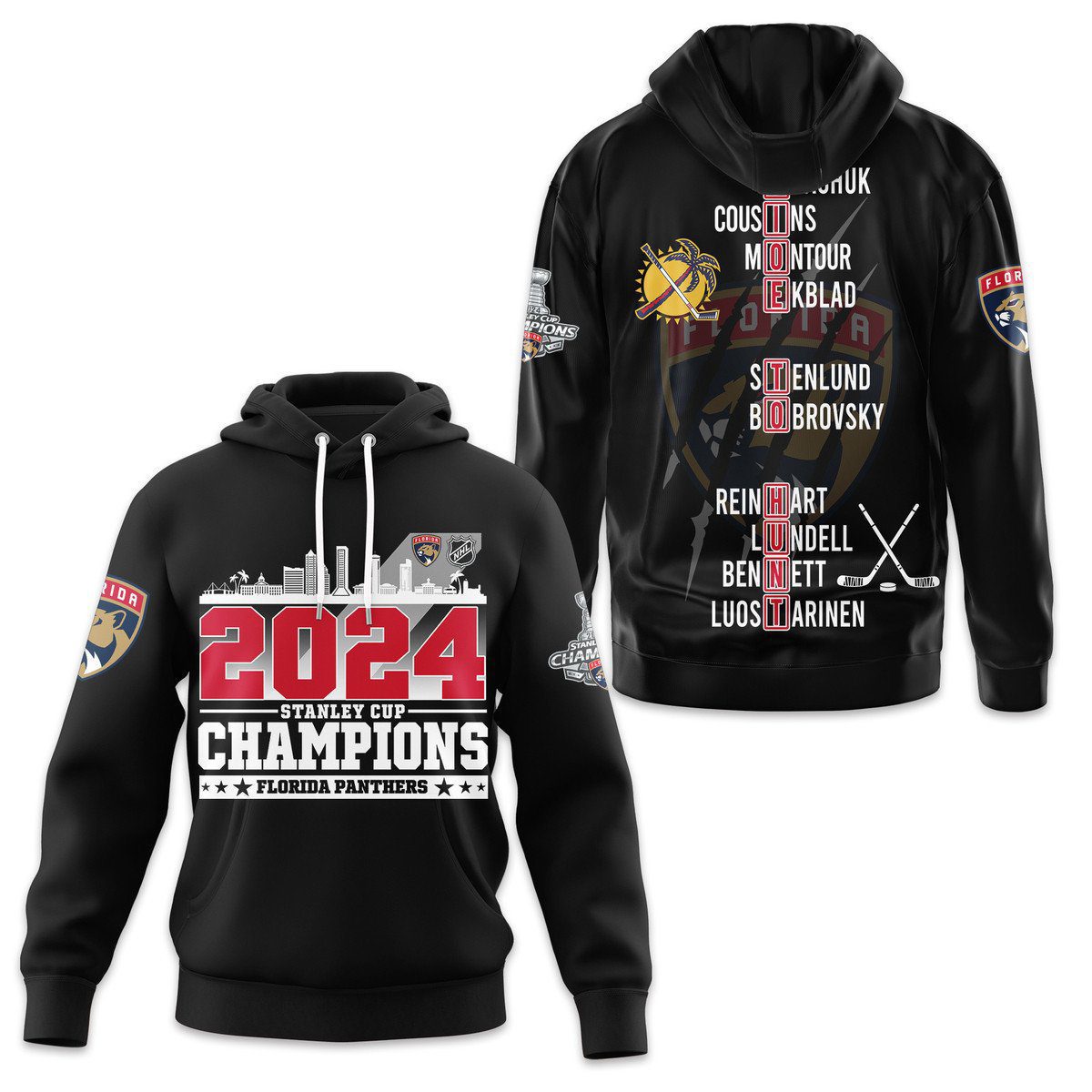 Florida Panthers 2024 Stanley Cup Champions Unisex Hoodie 
