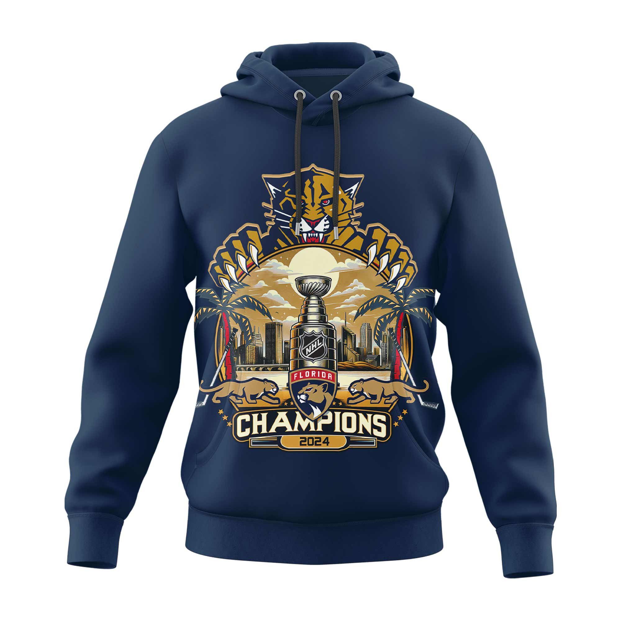 Florida Panthers 2024 Stanley Cup Champions Unisex Hoodie 