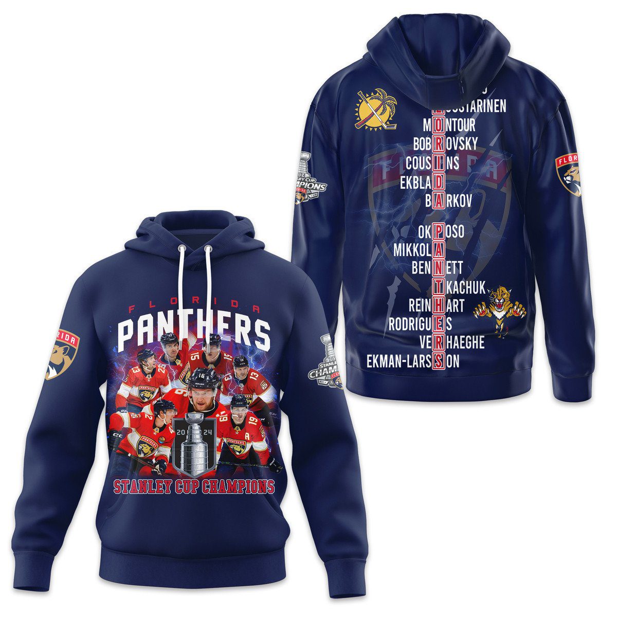 Florida Panthers 2024 Stanley Cup Champions Unisex Hoodie 