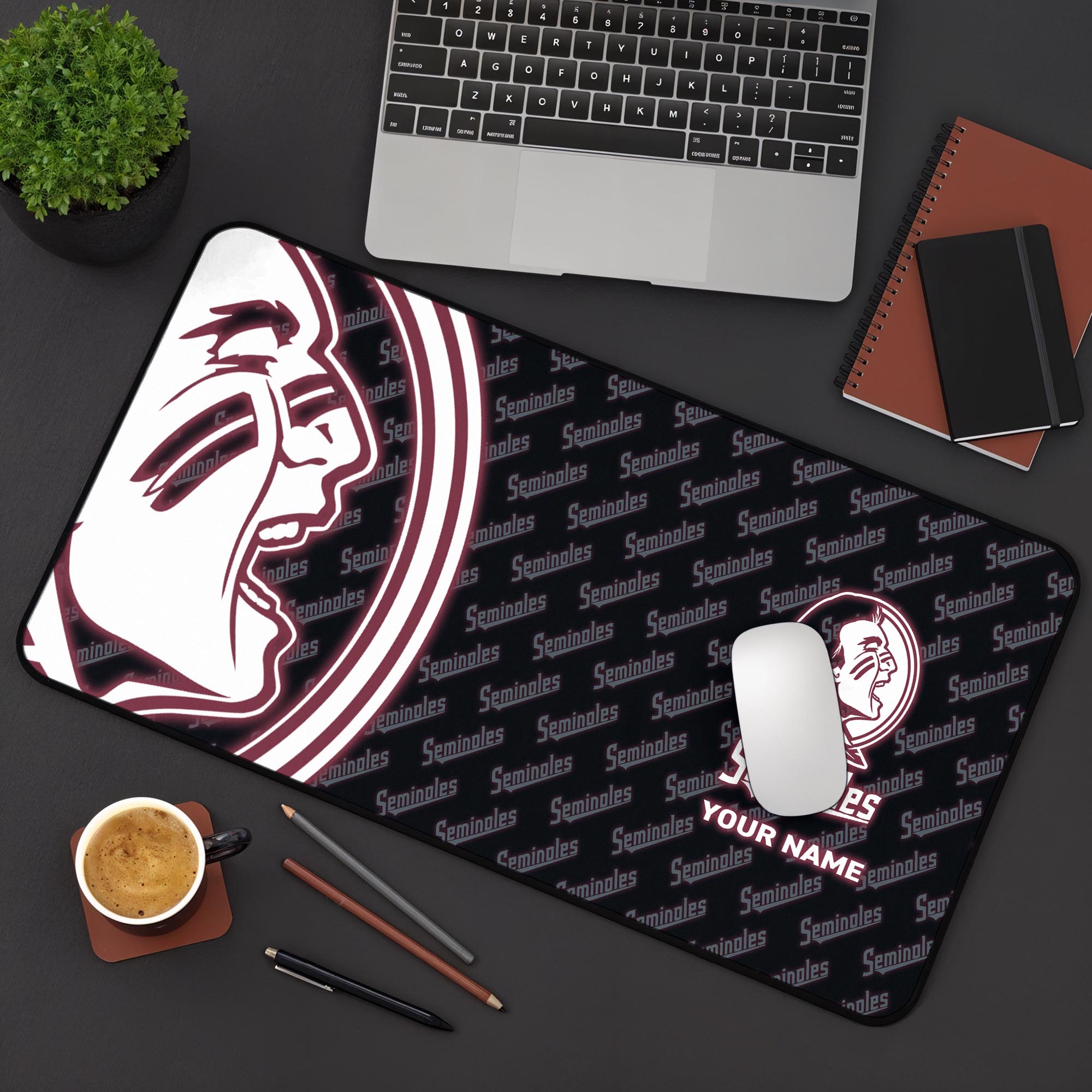 Florida State Seminoles 2025 Version Mouse Pad Custom Printed, Sport Team Mouse Pad, Sport Gift For Fans