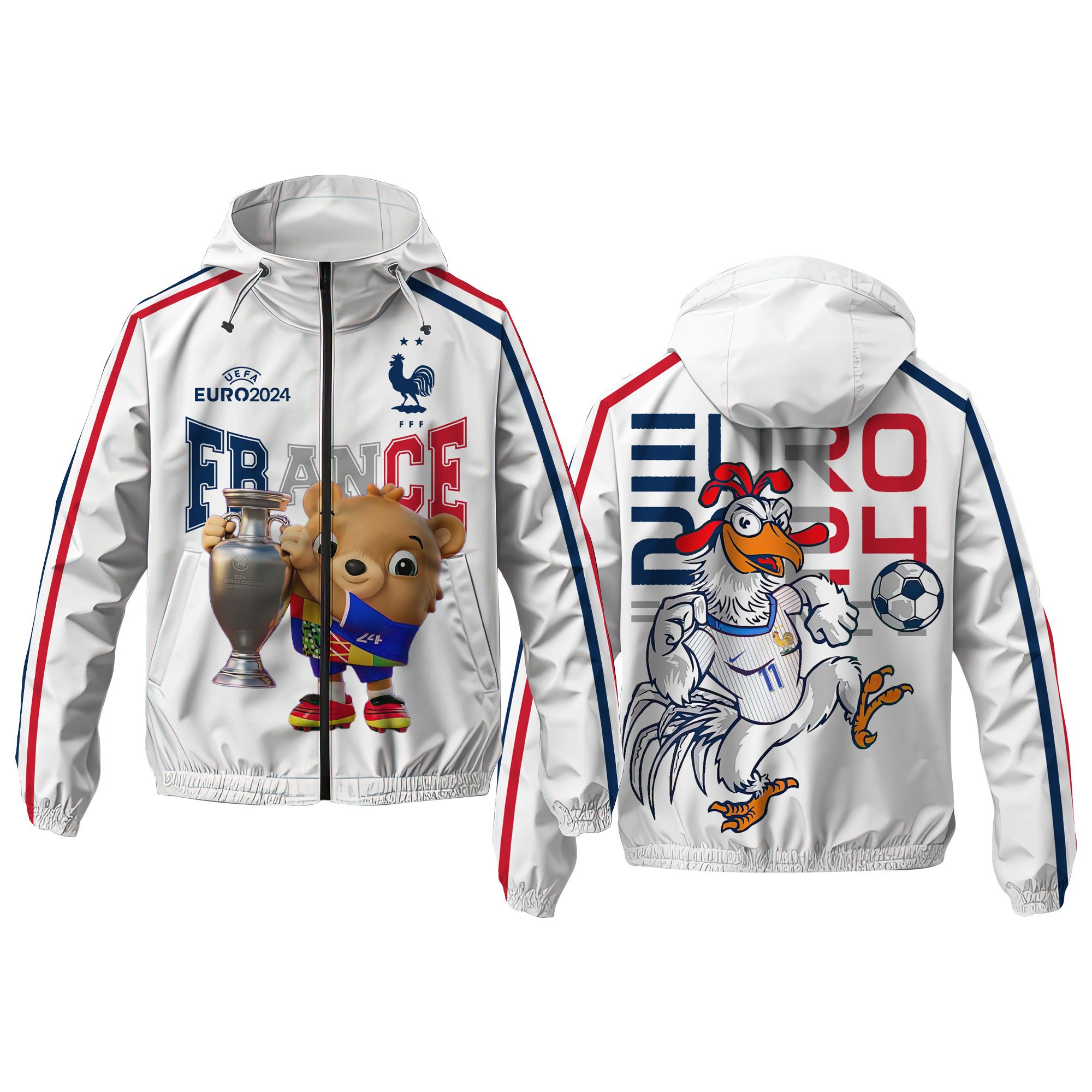 France Euro Windbreaker Outdoor Jacket