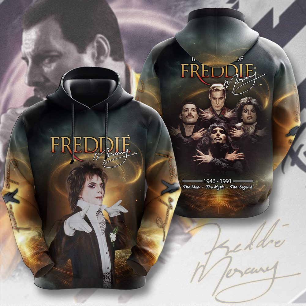 Freddie Mercury 3D Unisex Hoodie GNC1139