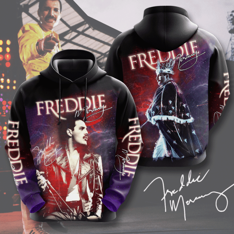 Freddie Mercury 3D Unisex Hoodie PH1055