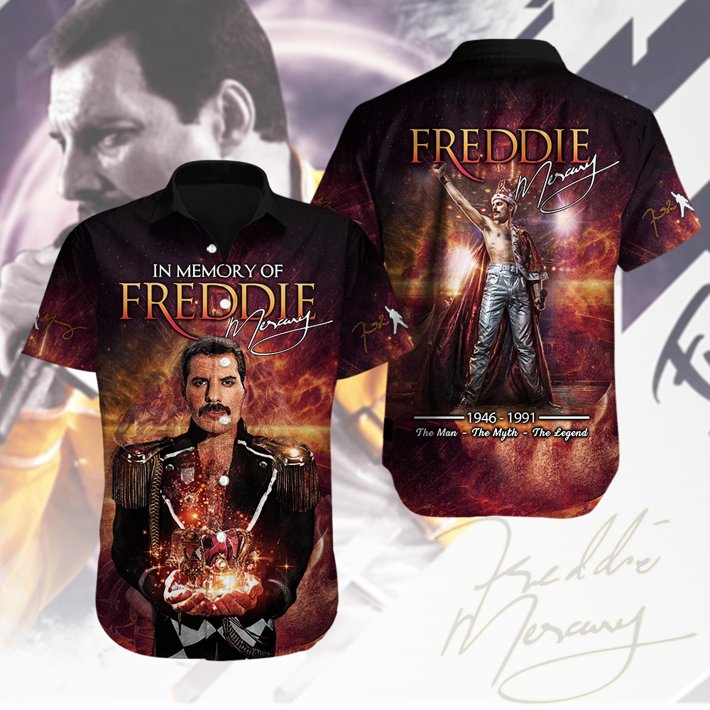 Freddie Mercury Music Hawaiian Shirt Gifts For Fans