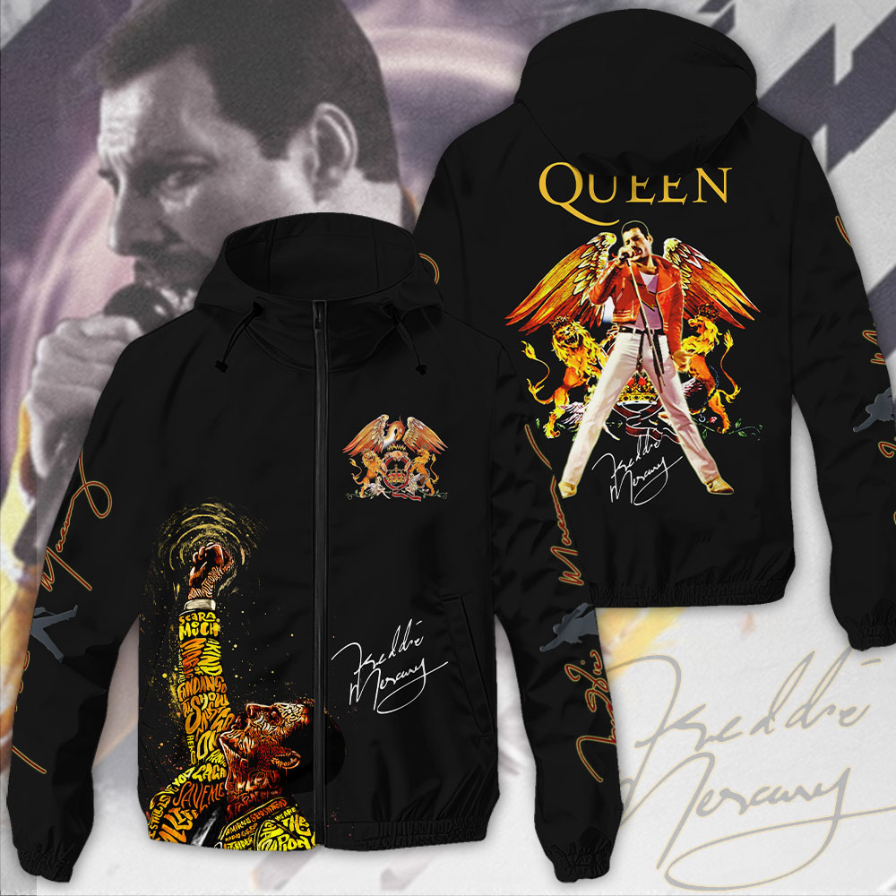 Freddie Mercury Music Style Windbreaker Jacket For Fans