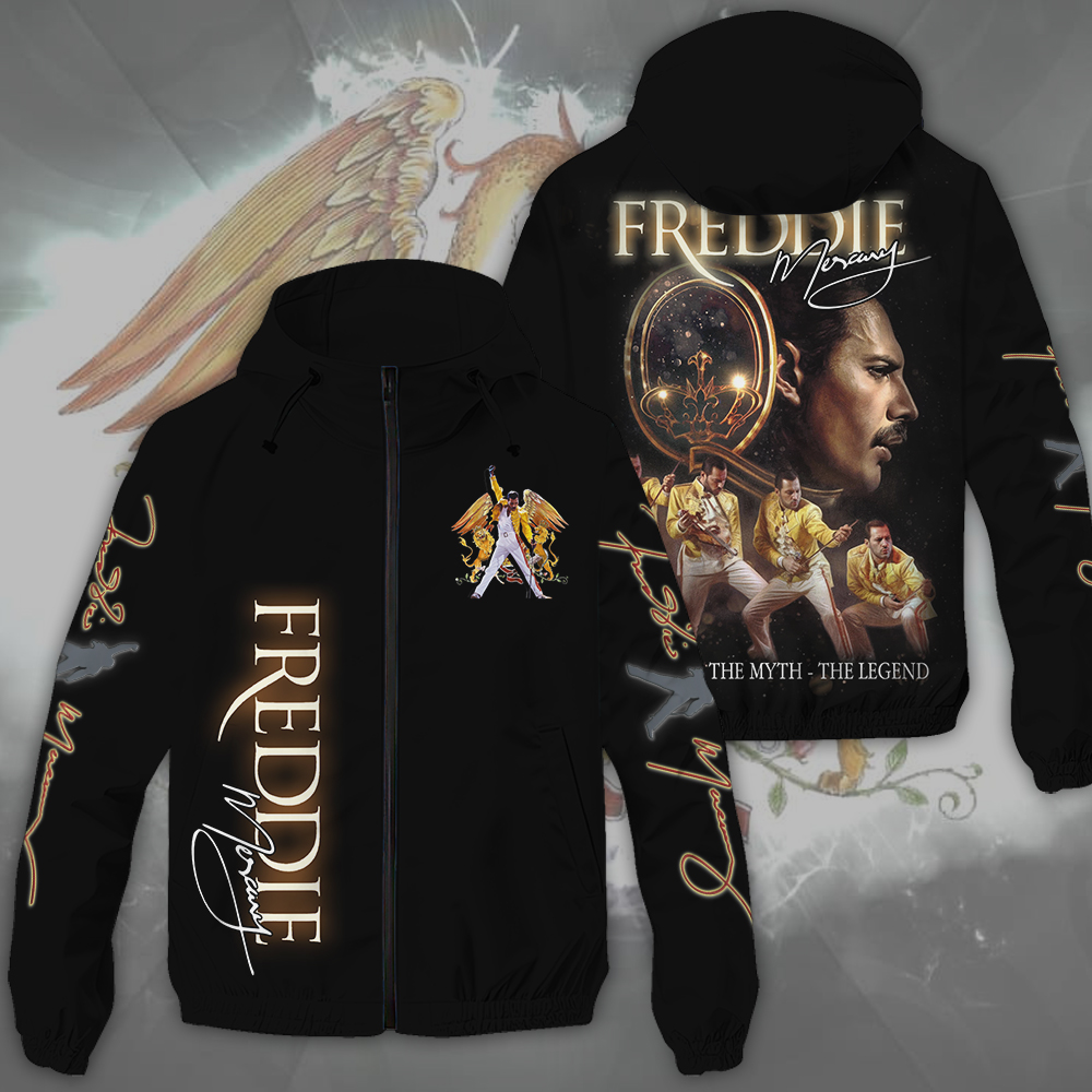 Freddie Mercury Music Style Windbreaker Jacket For Fans