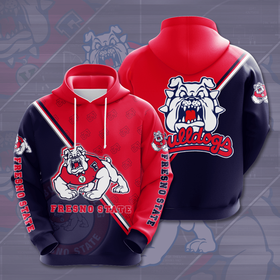 Fresno State Bulldogs 3D Hoodie