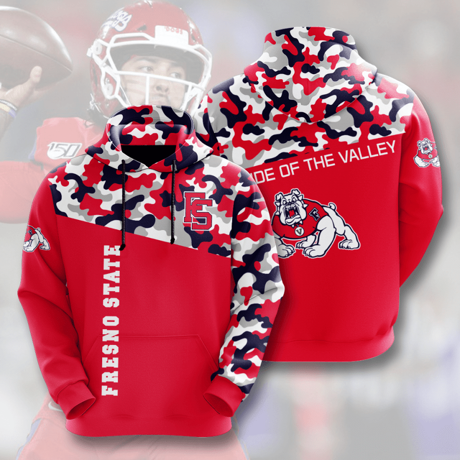 Fresno State Bulldogs 3D Hoodie