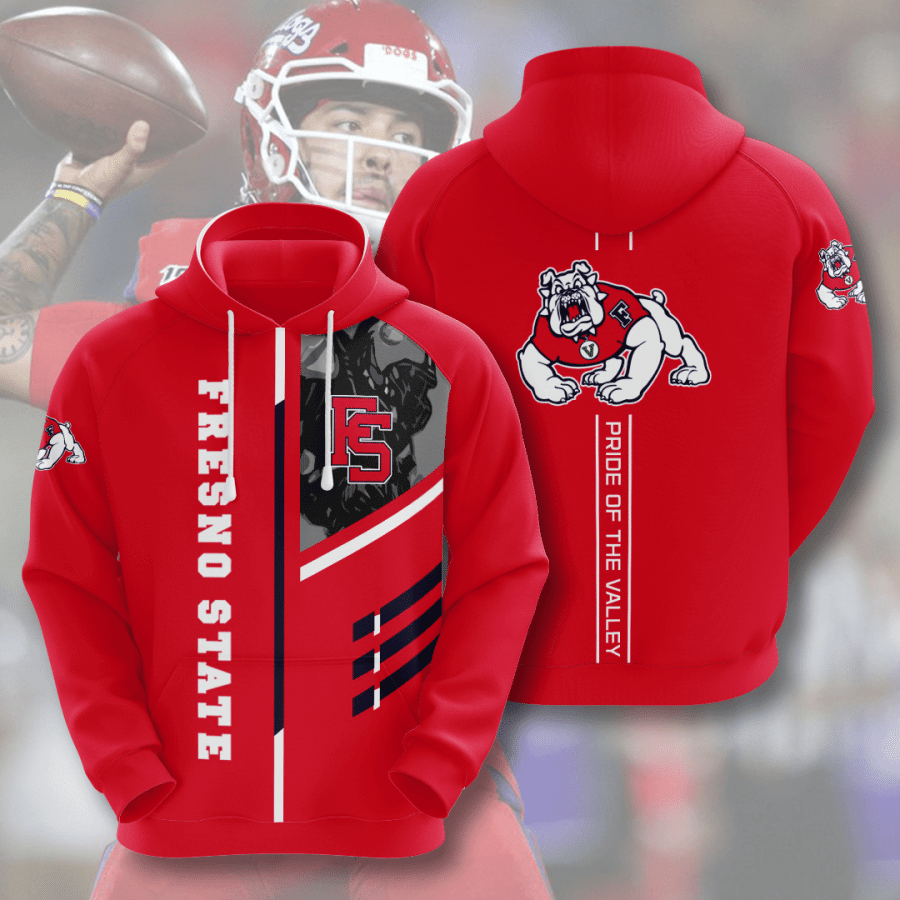 Fresno State Bulldogs 3D Hoodie