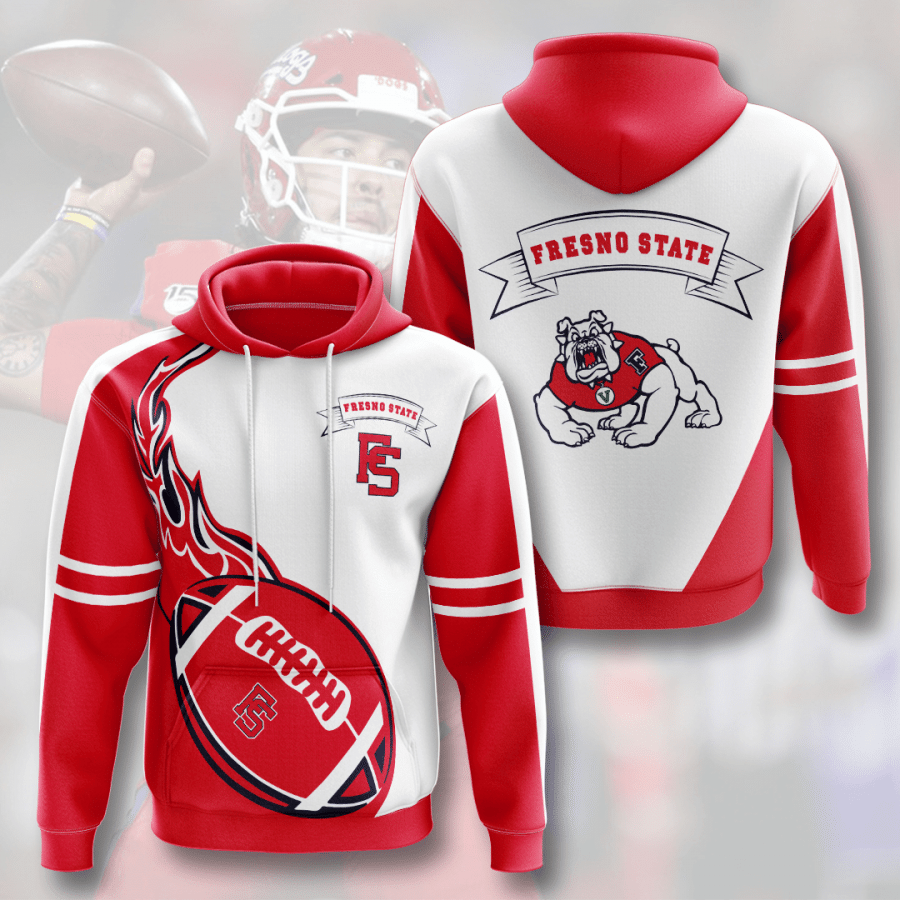 Fresno State Bulldogs 3D Hoodie