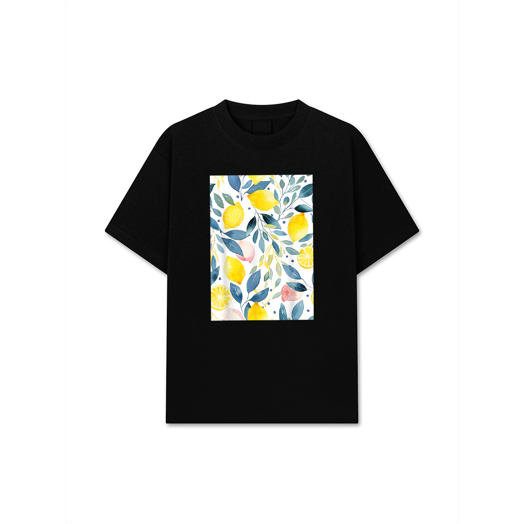 Fruit Pattern Art Lemon Vintage T-Shirt