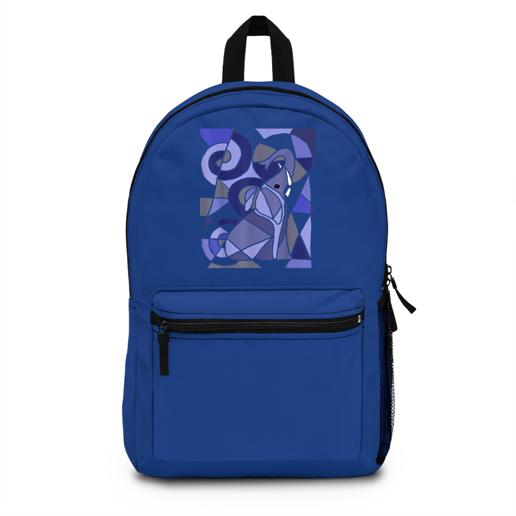 Fun Artistic Elephant Abstract Art Backpack - Image 3