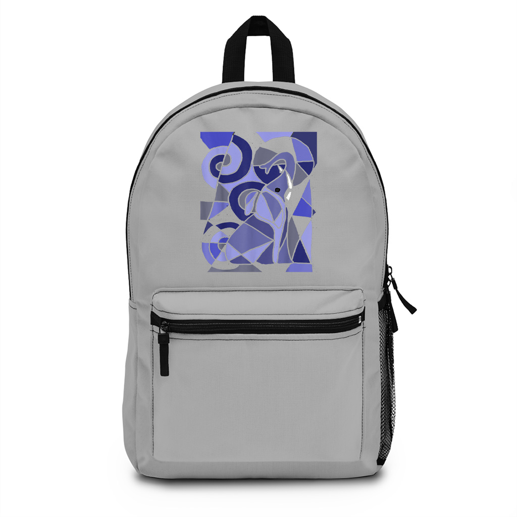 Fun Artistic Elephant Abstract Art Backpack - Image 5