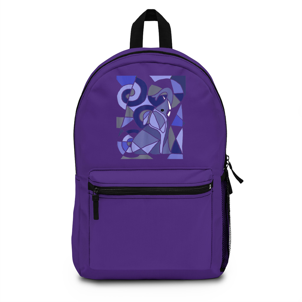 Fun Artistic Elephant Abstract Art Backpack - Image 6
