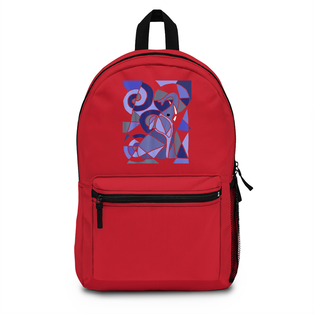 Fun Artistic Elephant Abstract Art Backpack - Image 7