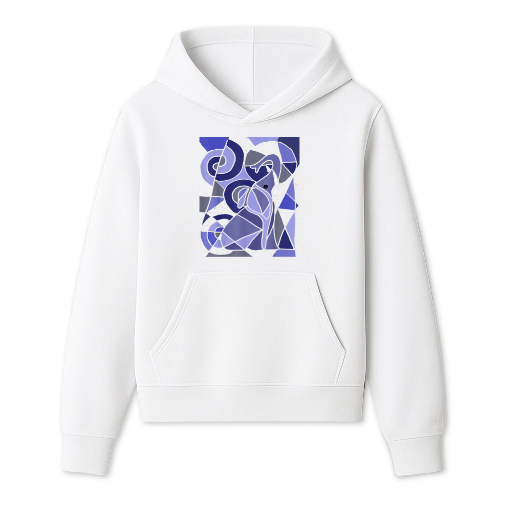 Fun Artistic Elephant Abstract Art Hoodie