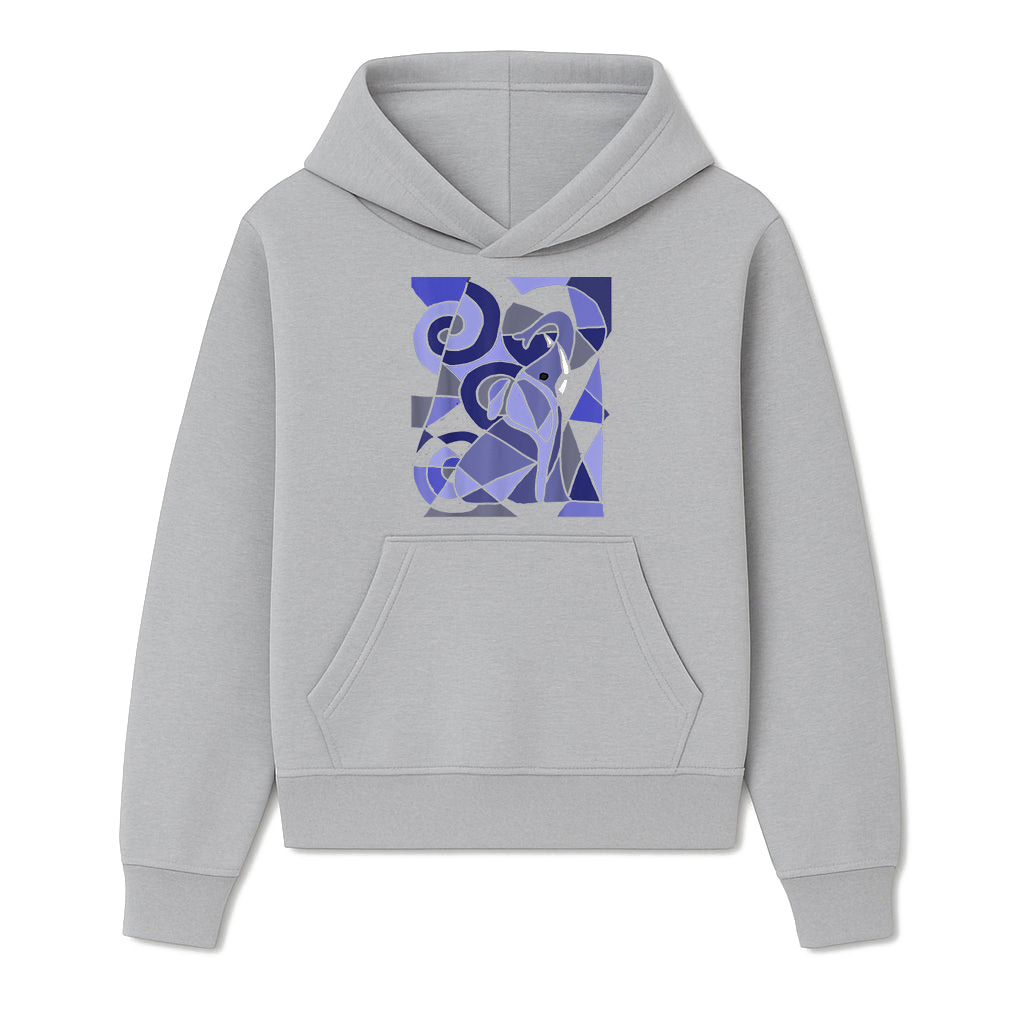 Fun Artistic Elephant Abstract Art Hoodie - Image 4