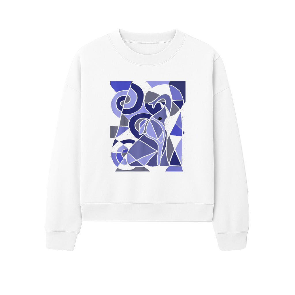 Fun Artistic Elephant Abstract Art Sweatshirts
