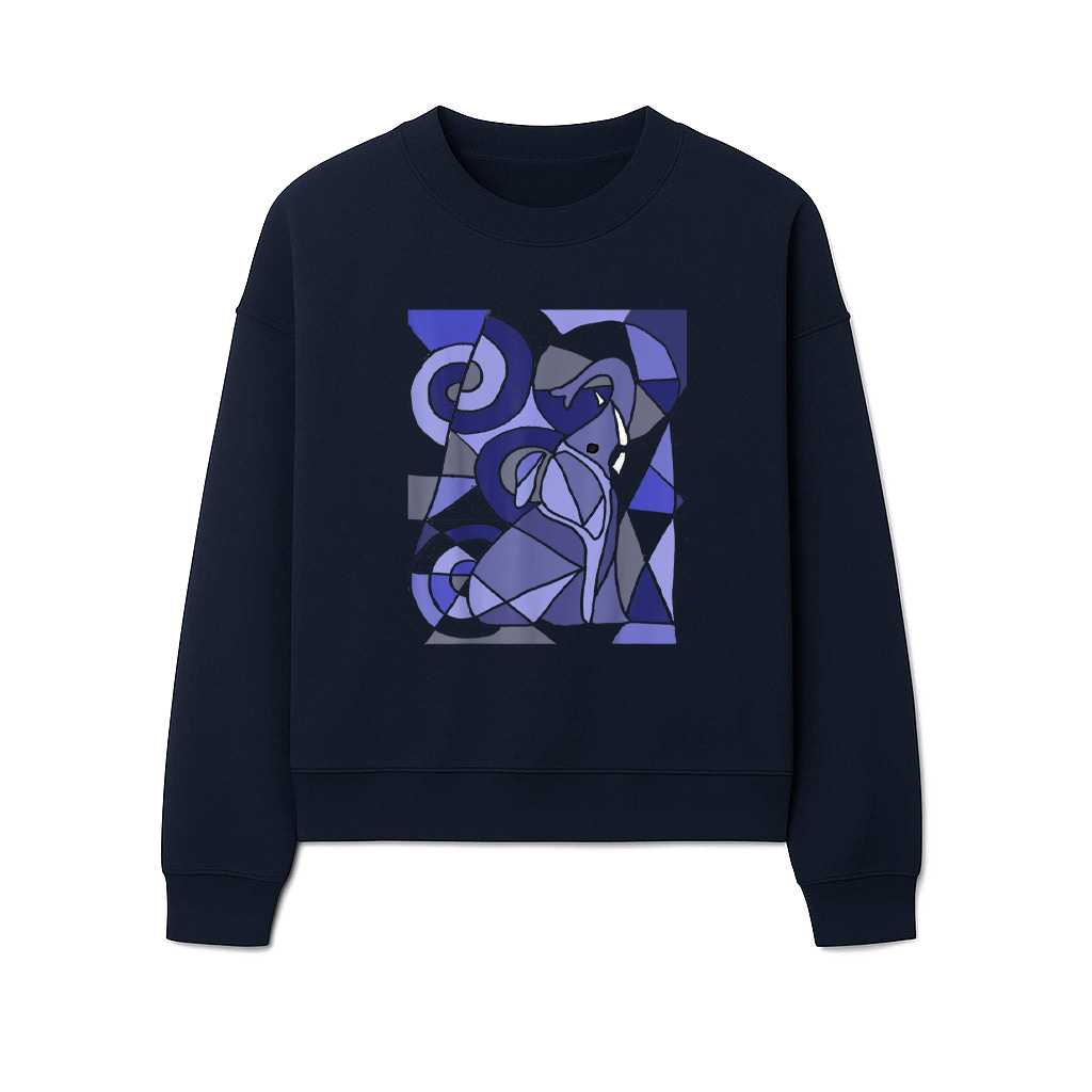 Fun Artistic Elephant Abstract Art Sweatshirts - Image 5