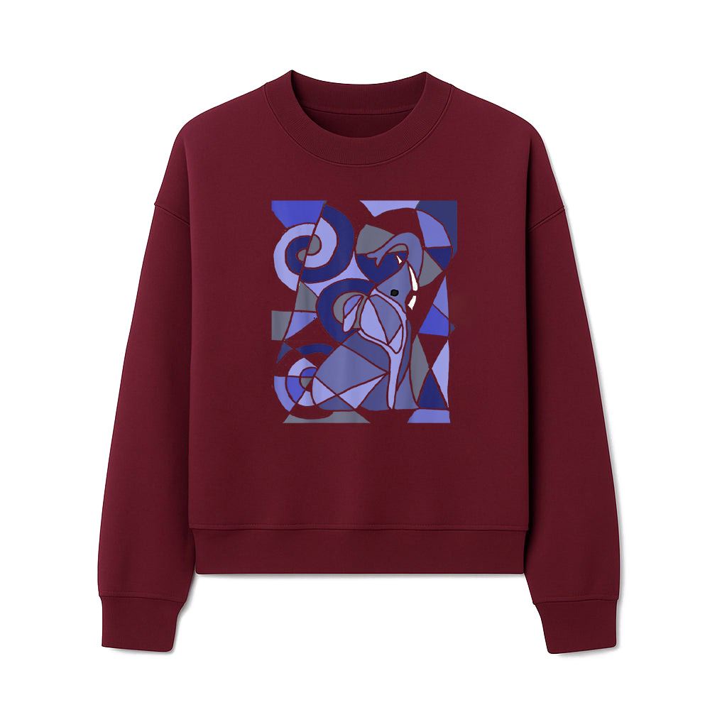 Fun Artistic Elephant Abstract Art Sweatshirts - Image 6