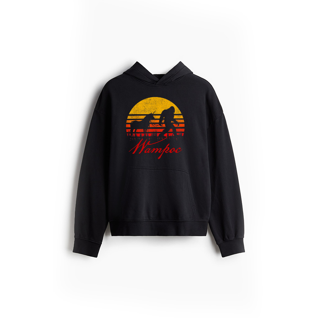Funny Bigfoot Unicorn Vintage Hoodie