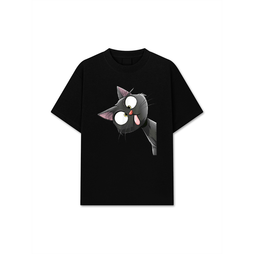 Funny Cat Attitude Kitty Sticking Out Tongue Pet Owner T-Shirt