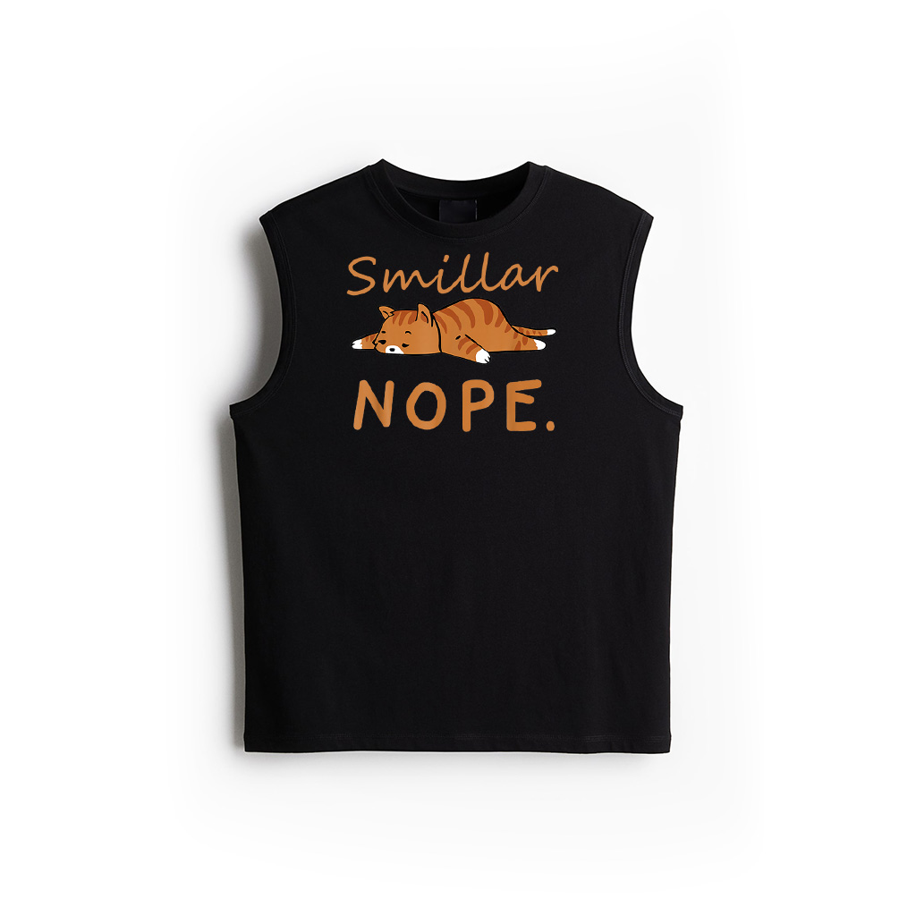 Funny Cat Nope Lazy Cat Orange Cat Lady Cat Lovers Gift Tank Top