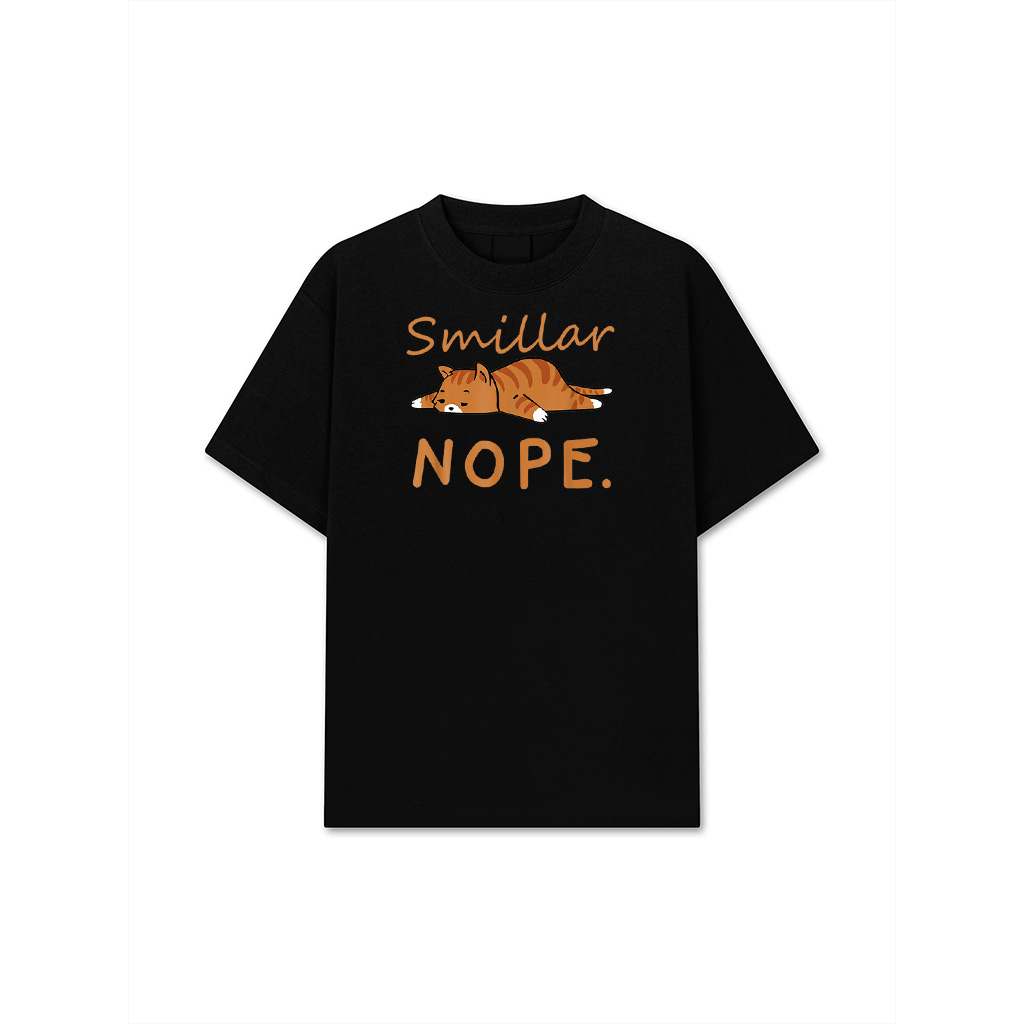 Funny Cat Nope Lazy Cat Orange Cat Lady Cat Lovers Gift T-Shirt