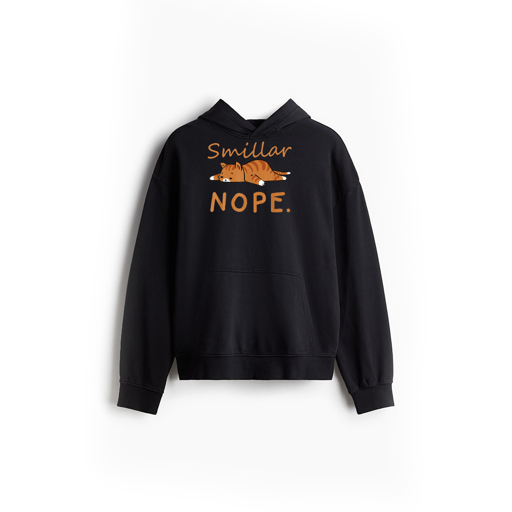 Funny Cat Nope Lazy Cat Orange Cat Lady Cat Lovers Gift Hoodie