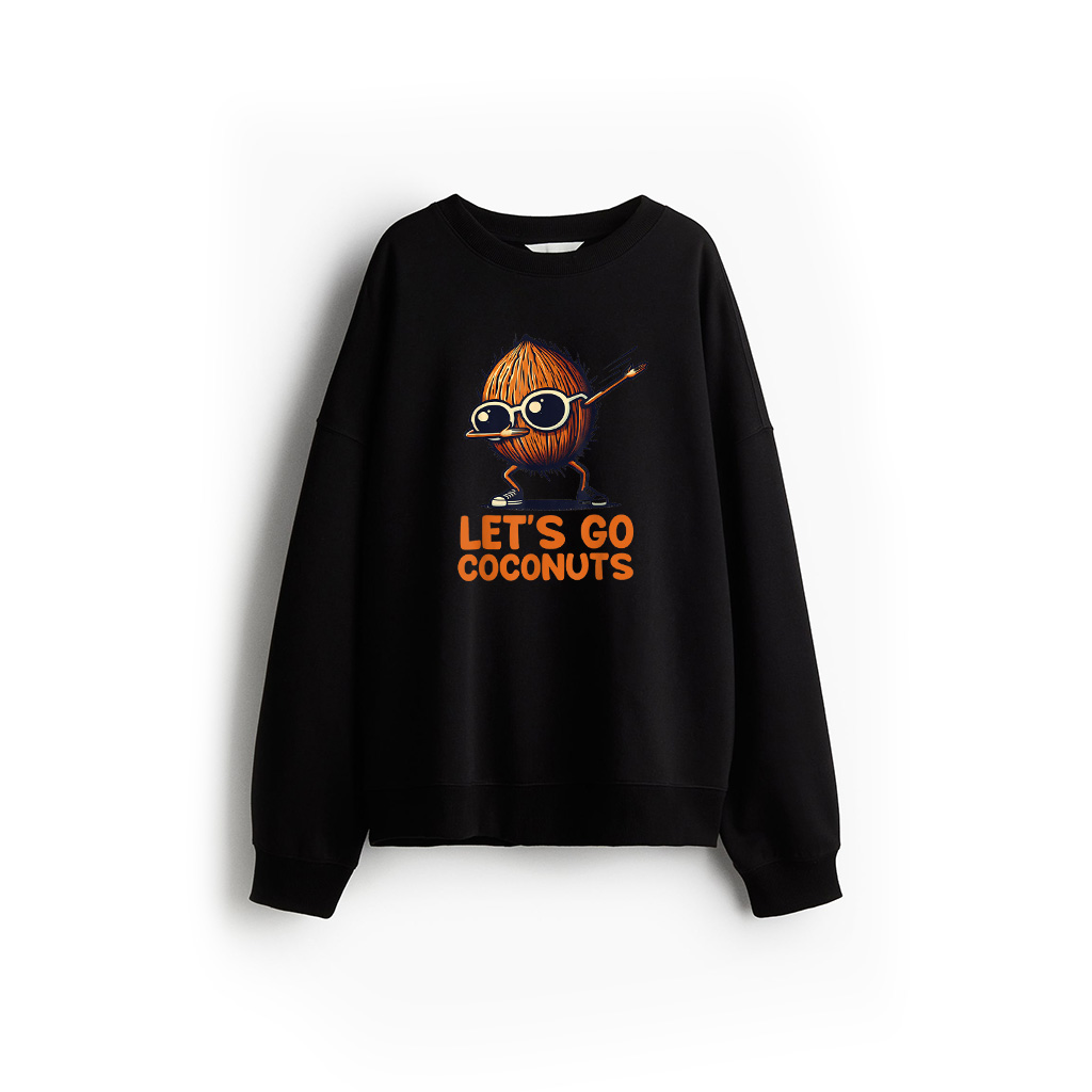Funny Coconut Fruit Summer Let's Go Coconuts Sweatshirt