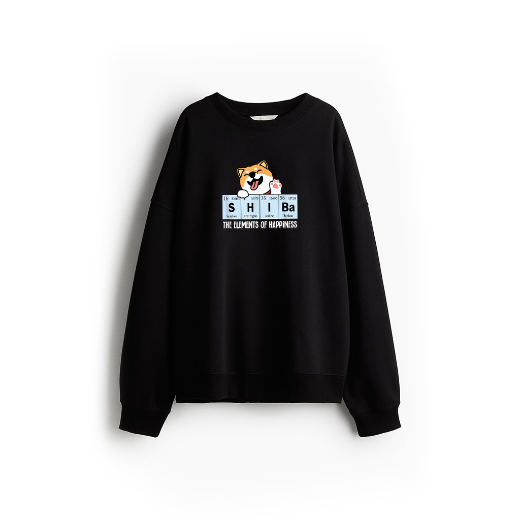 Funny Elements Happiness Kawaii Shiba Inu Lover Sweatshirt