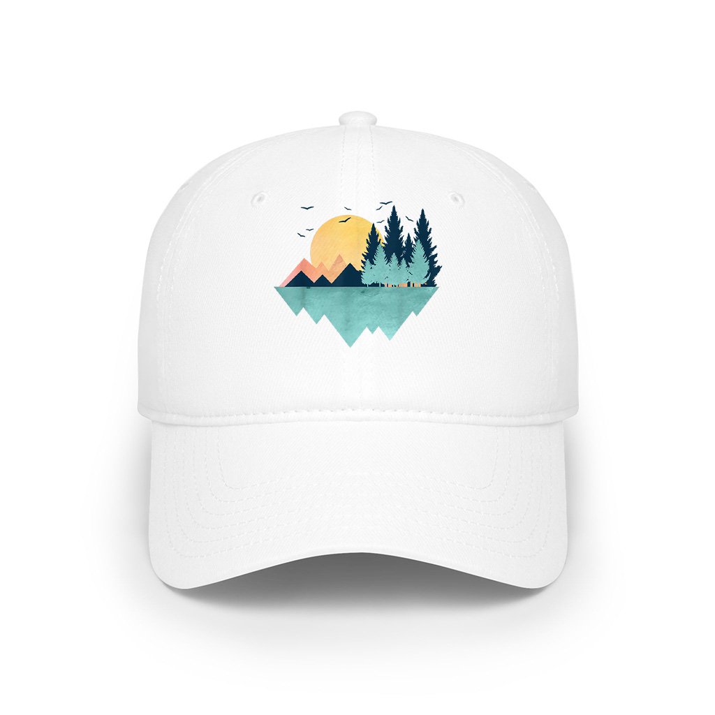 Funny Geometric Mountain Abstract Geometry Outdoor Cap