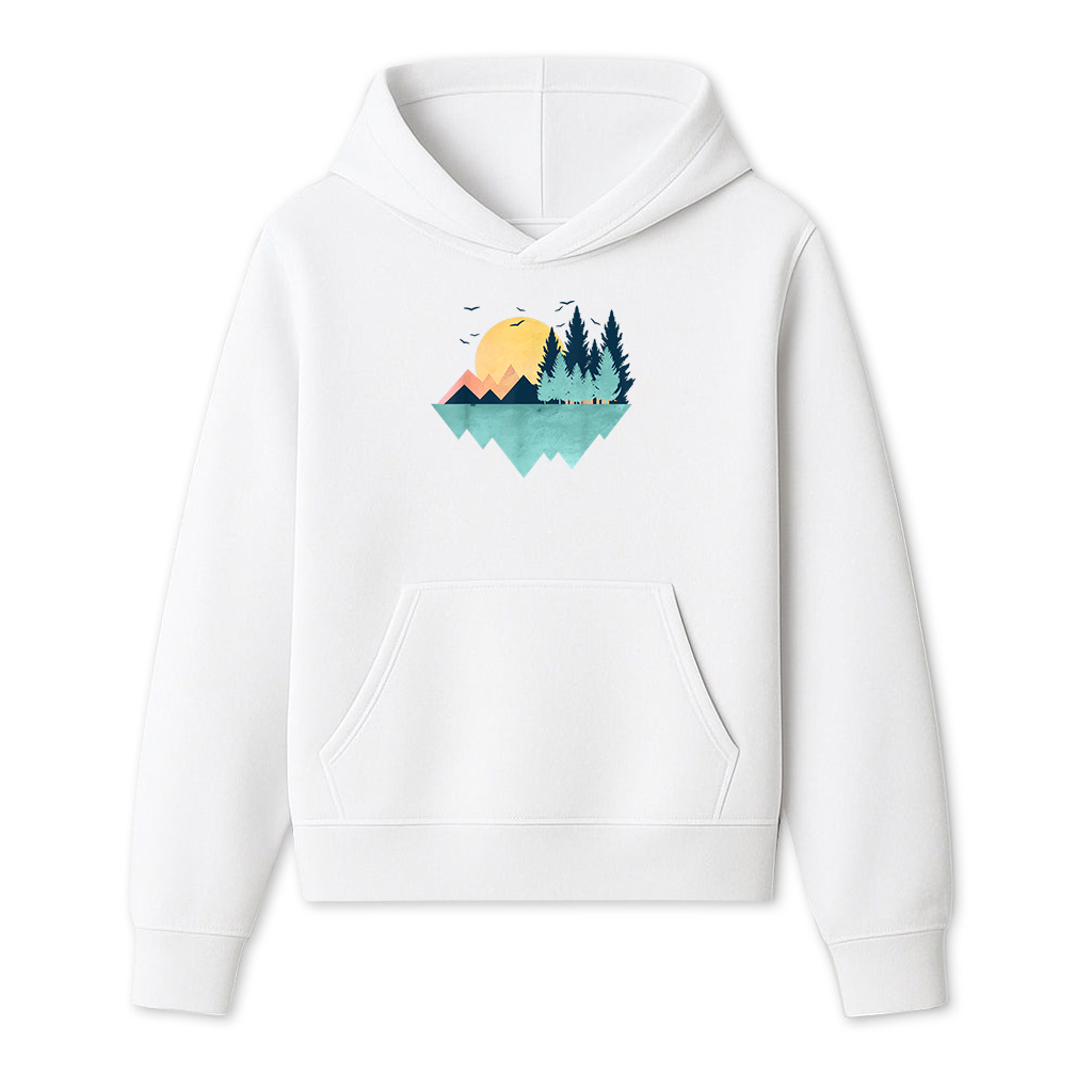 Funny Geometric Mountain Abstract Geometry Outdoor Hoodie