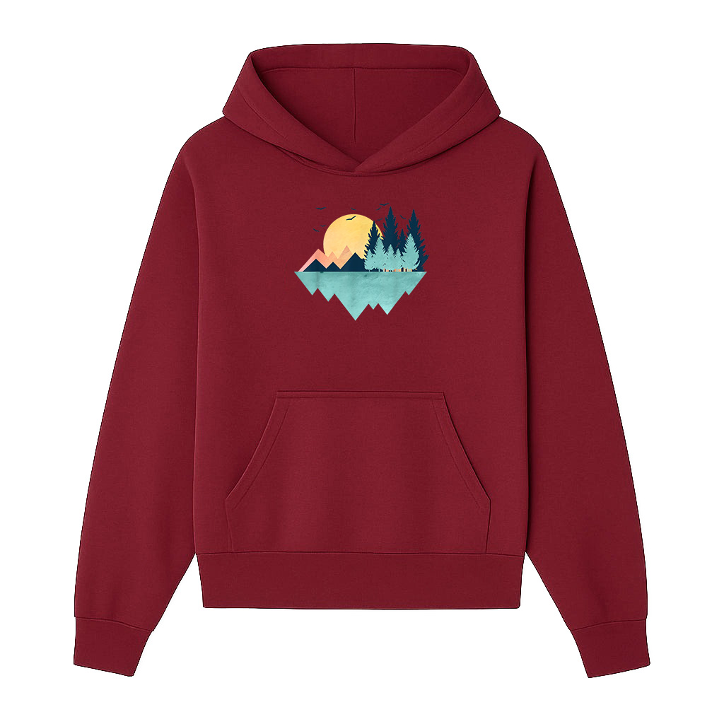 Funny Geometric Mountain Abstract Geometry Outdoor Hoodie - Image 6