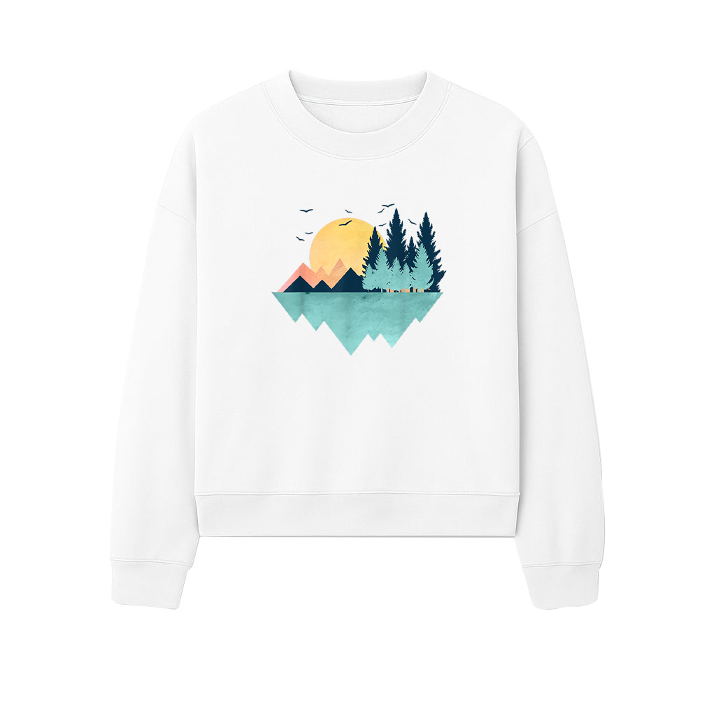 Funny Geometric Mountain Abstract Geometry Outdoor Sweatshirts