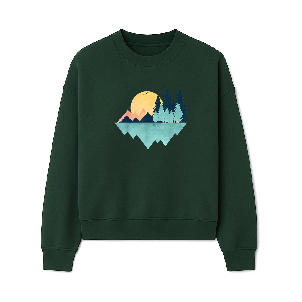 Funny Geometric Mountain Abstract Geometry Outdoor Sweatshirts - Image 3