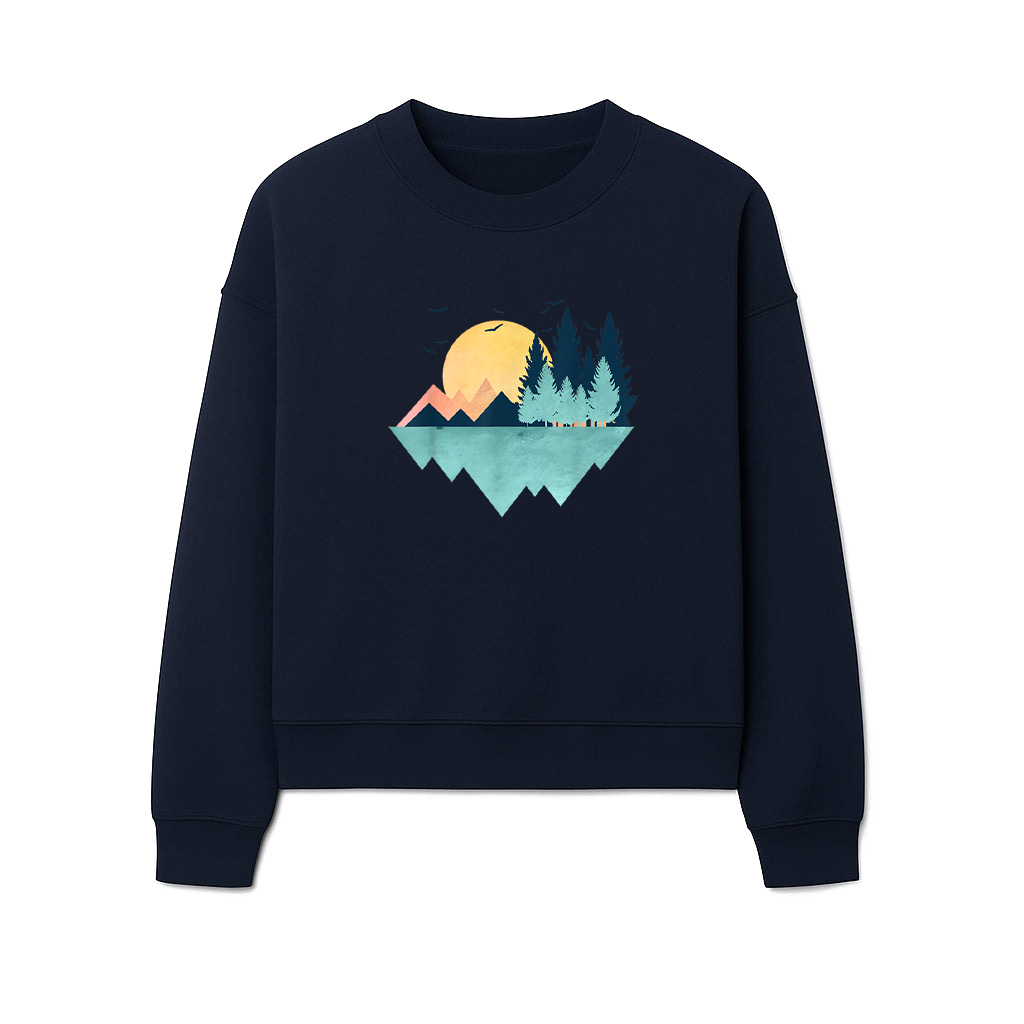 Funny Geometric Mountain Abstract Geometry Outdoor Sweatshirts - Image 5