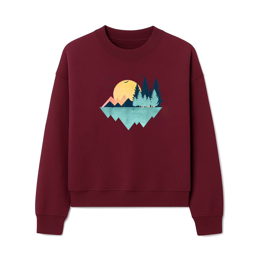 Funny Geometric Mountain Abstract Geometry Outdoor Sweatshirts - Image 6
