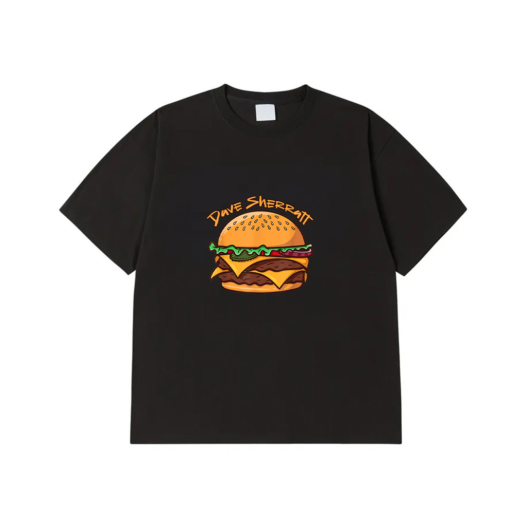 Funny Hamburger Fast Food Lover Graphic Design T-Shirt
