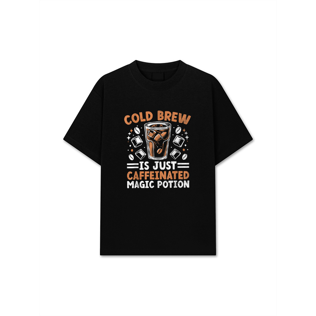 Funny Iced Coffee Lover Cold Brew Latte Caffeine Espresso T-Shirt
