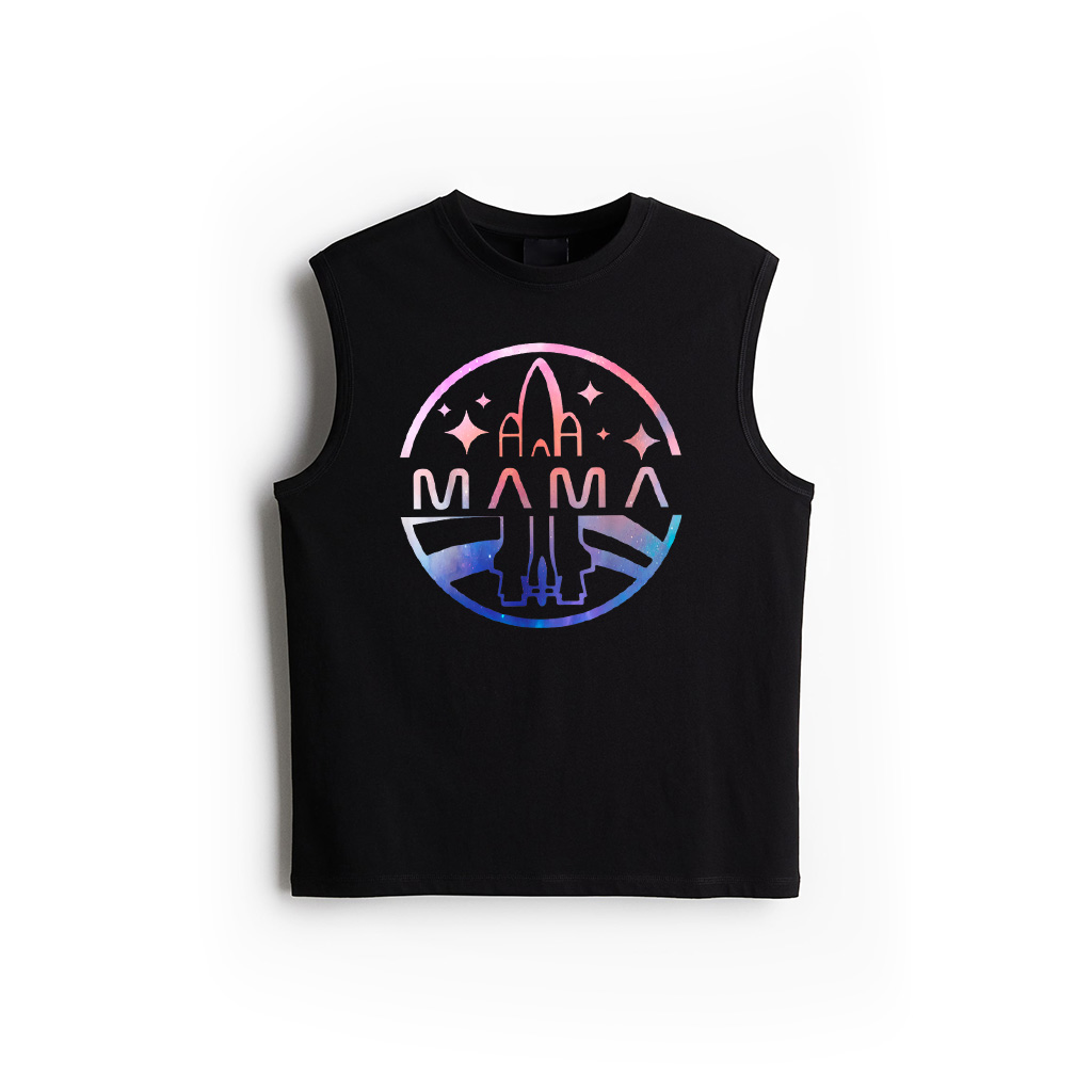 Funny Mama Space Astronaut Rocket Birthday Party Tank Top